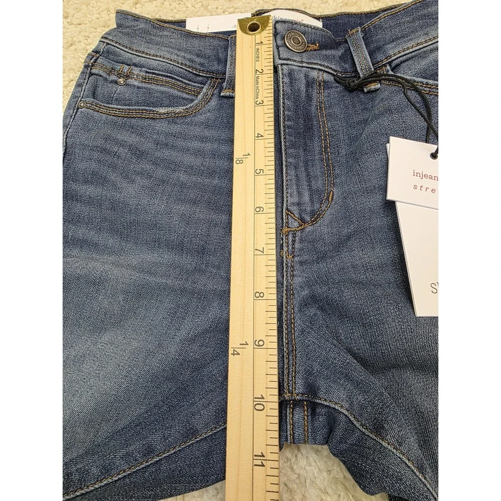 Skinnygirl Jeans Womens 25 High Rise Julie Crop Flare Injeanious Stretch Studded